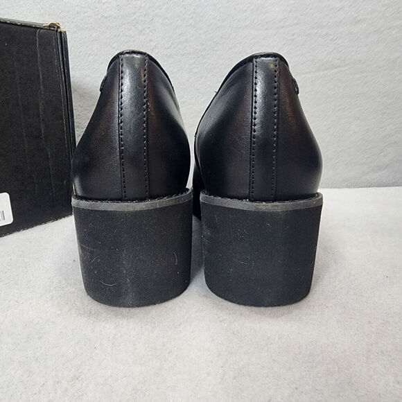 Vionic‎ Willa Wedge Women's Slip-on Loafer Black Leather - 8 Medium - Picture 4 of 10